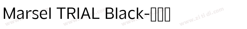 Marsel TRIAL Black字体转换